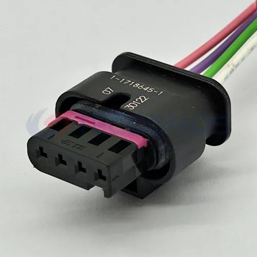 Waterproof Wire Connector Intake Pressure Sensor Harness Plug for Car 4 Pin Female 4F0973704 - image 4